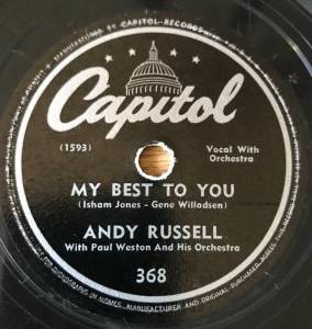 Andy Russell  - My Best To You / Anniversary Song