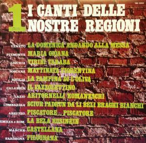 Various - I Canti Delle Nostre Regioni Vol. 1