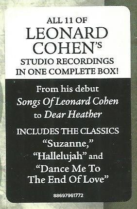 Leonard Cohen - The Complete Studio Albums Collection CD сд диск купить в  Москве. Винил, Vinyl (LP)